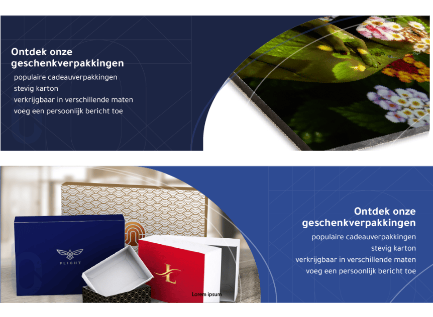 Digitale banners voor Blauwdruk.store