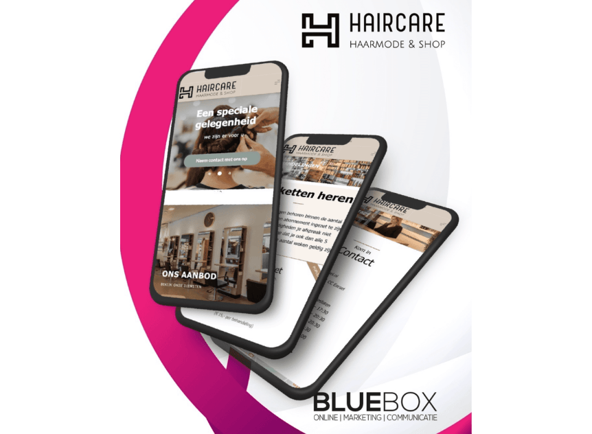 Social media showcase voor Bluebox