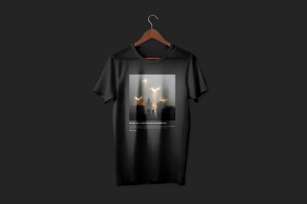 Product mock-ups voor UA Merch Help